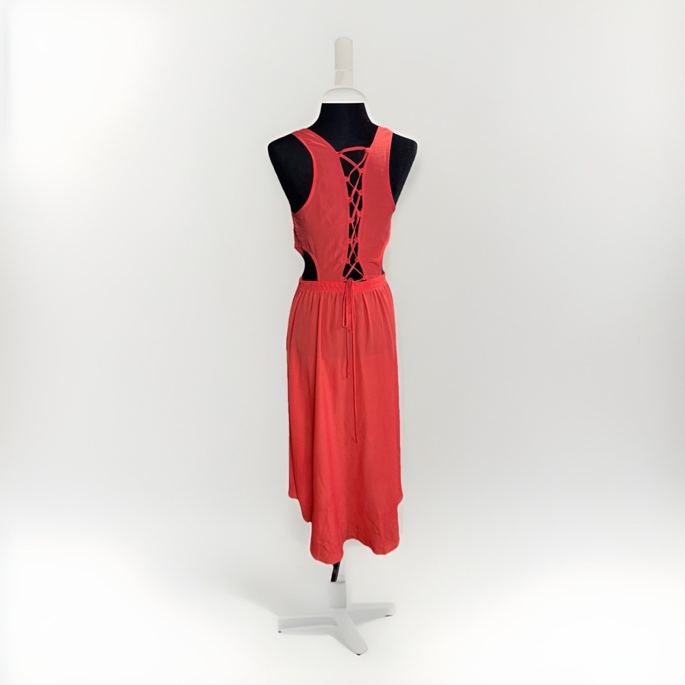 Gianni Bini Dress Women Size M‎ Flowy Cutout Corset Back Wedding Cocktail Party